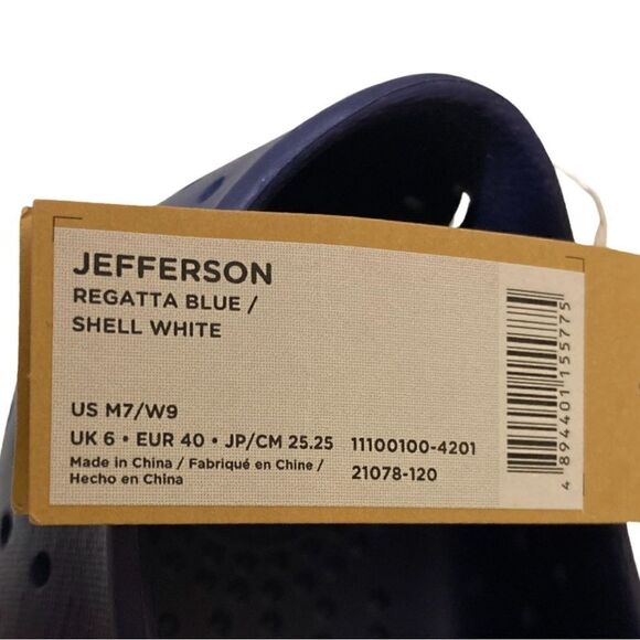 NWT Native Shoes Nautical Jefferson Navy and White - Picture 10 of 10